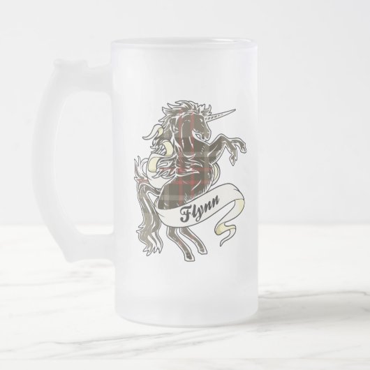 Flynn Tartan Unicorn Matglas Bierpul (Links)