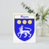 Flynn-wapen/familiewapen Briefkaart (Staand voorkant)