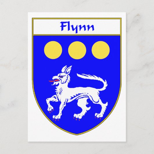 Flynn-wapen/familiewapen Briefkaart (Voorkant)