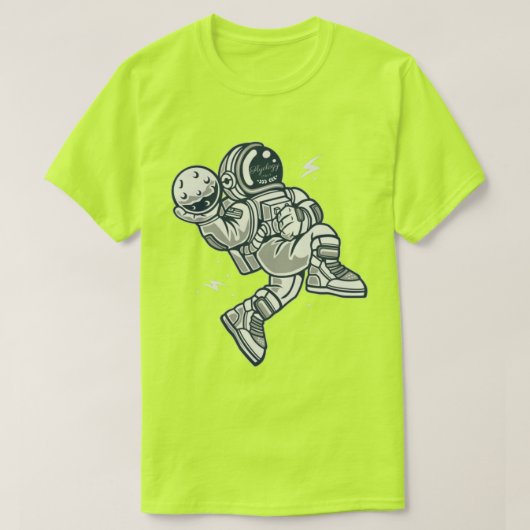 Flyology Astroman safety green T-shirt (Design voorkant)