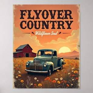 Flyover Country Digital Poster