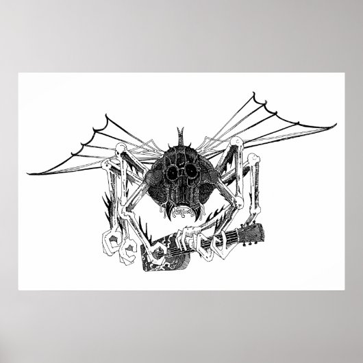 FLYWETA MET GUITAR POSTER (Voorkant)
