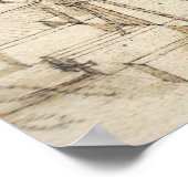 Flywheels Mechanische Tekening Leonardo da Vinci Poster (Hoek)