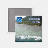 FM005 KOSRAE, Micronesia, Oceanië, Fridge Magneet (Voorkant / Achterkant)