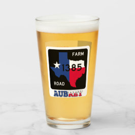FM 1385 Rd, Aubrey, Texas, Pint Glass Glas