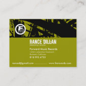 FM Grunge Business Card-sjabloon Visitekaartje (Achterkant)