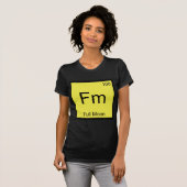 Fm - Volle Maan Chemie Elementsymbool T-shirt (Voorkant volledig)