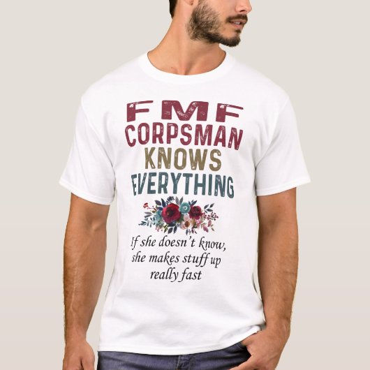 Fmf Corpsman Knows Everything T-shirt (Voorkant)