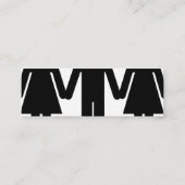 FMF-oproepkaart Mini Visitekaartje (Achterkant)