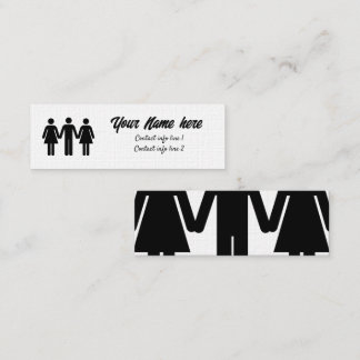 FMF-oproepkaart Mini Visitekaartje