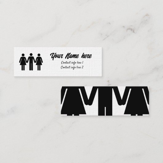 FMF-oproepkaart Mini Visitekaartje (Voorkant / Achterkant)