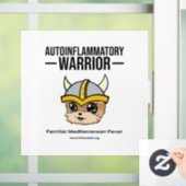 FMF Warrior Window Sticker met witte achtergrond (Huis)