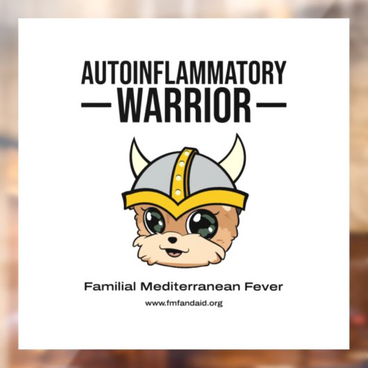 FMF Warrior Window Sticker met witte achtergrond (Vel 2)