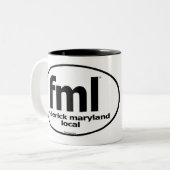FML Frederick Maryland Lokale Mok (Voorkant links)