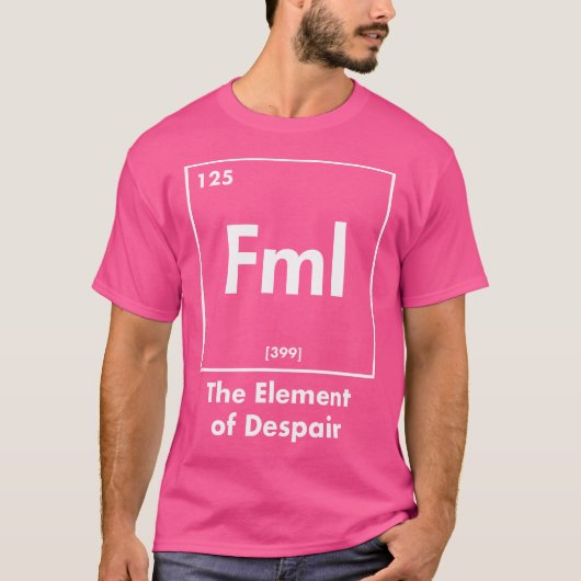 Fml Het Element Van Wanhoop Grappige Internet Acro T-shirt (Voorkant)