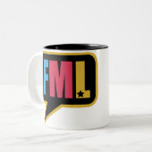 FML (Mok) Tweekleurige Koffiemok (Voorkant links)