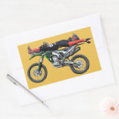 FMX - Freestyle Aerial Motocross Stunt III Rechthoekige Sticker (Envelop)
