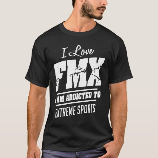 FMX Motocross T Shirt Sport Gift (Voorkant)