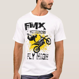 FMX Motocross vliegen hoog T-shirt