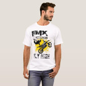 FMX Motocross vliegen hoog T-shirt (Voorkant volledig)