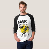 FMX Motocross vliegen hoog T-shirt (Voorkant volledig)