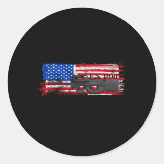 Fn P90 Personal Defence Weapon Sub Pistool Machine Ronde Sticker