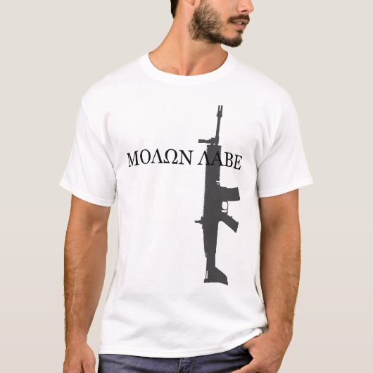 FN SCAR MK 16 - MOLON LABE T-SHIRT (Voorkant)