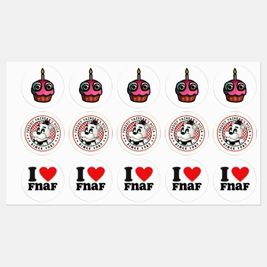 FNaF Sticker Pack –  Horror Game Vibes (Vel)