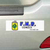 FNBstrips Flask Bumpersticker (Op auto)