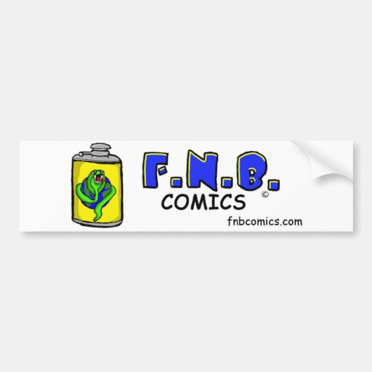FNBstrips Flask Bumpersticker (Voorkant)