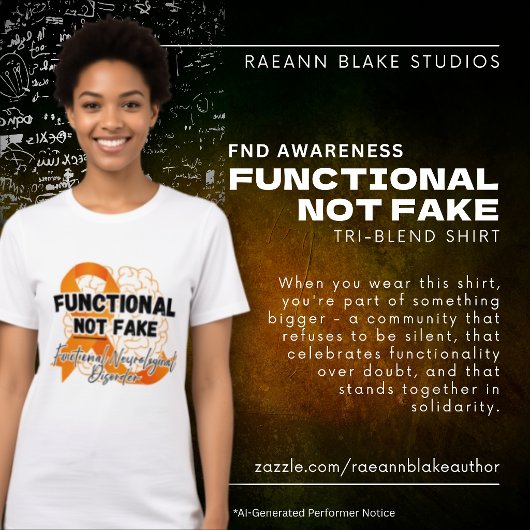 FND-bewustzijn Functioneel Niet Fake Tri-Blend T-s Shirt