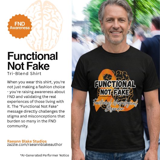 FND-bewustzijn Functioneel Niet Geveinsd Tri-Blend T-shirt