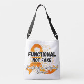 FND-bewustzijn Functionele Niet Neppe Boodschappen Crossbody Tas (Achterkant)
