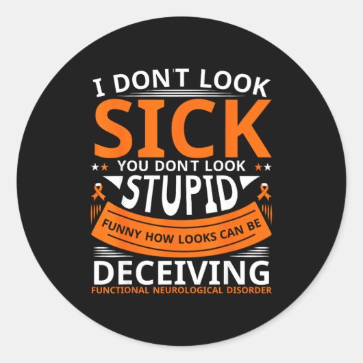 Fnd Functional Neurological Disorder Apparel I Don Ronde Sticker (Voorkant)