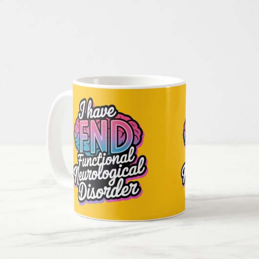 FND Functionele Neurologische Aandoening onzichtba Koffiemok (Voorkant links)