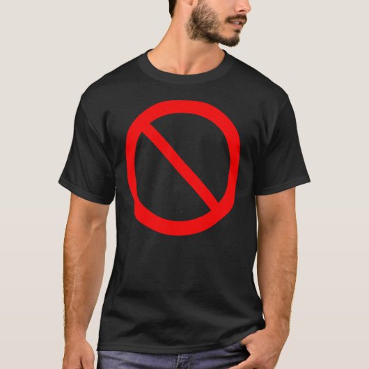 FNF Boyvriend Prohibition Sign Classic T-Shirt (Voorkant)