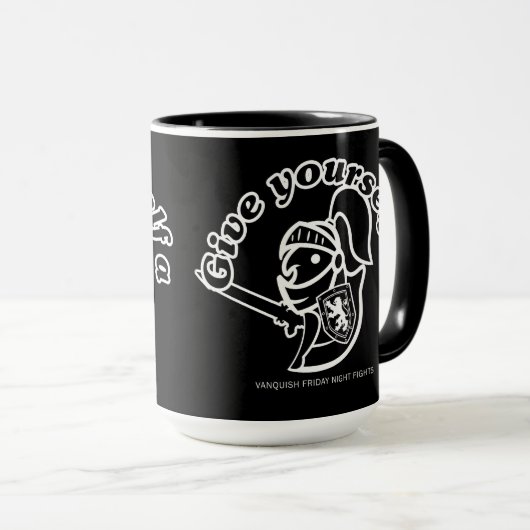 FNF "Geef jezelf een..." Mok (Voorkant rechts)