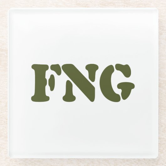 FNG GLAZEN ONDERZETTER (Voorkant)