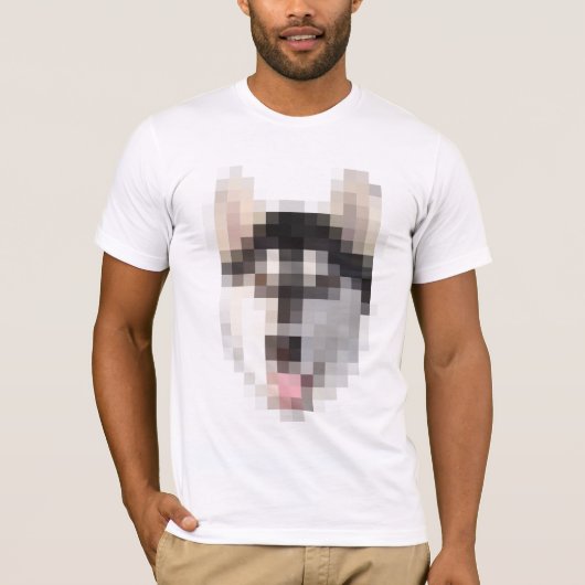 FNG Pixel Husky T-shirt (Voorkant)