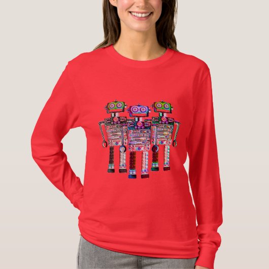 FNG RAINBOW ROBOTS Womens T-shirt (Voorkant)