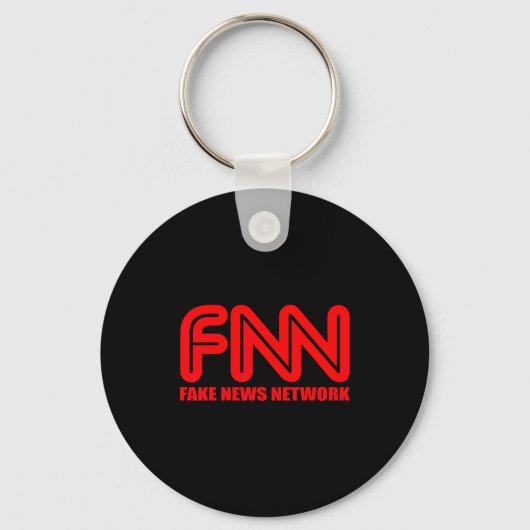 Fnn Fake News Network Apparel Funny Christmas Gift Sleutelhanger (Voorkant)