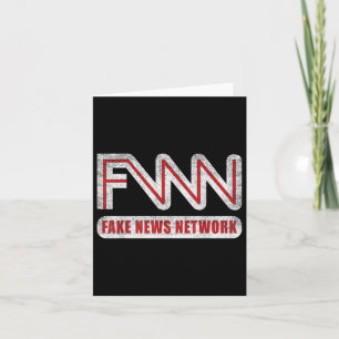 FNN Logo Fake News Network Grappige politieke grap Kaart