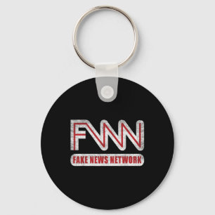 FNN Logo Fake News Network Grappige politieke grap Sleutelhanger