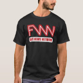 FNN Logo Fake News Network Grappige politieke grap T-shirt (Voorkant)