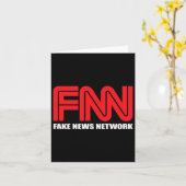 FNN Logo Fake News Network Grappige Trump Kaart (Gele Bloem)