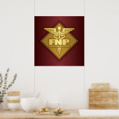 FNP (goud) (diamant) Poster (Keuken)
