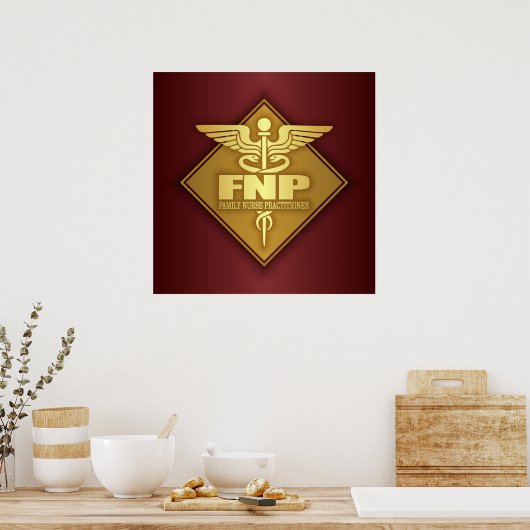 FNP (goud) (diamant) Poster (Keuken)