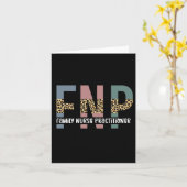 FNP-reeks: verpleegkundige Cheetah Print Kaart (Gele Bloem)