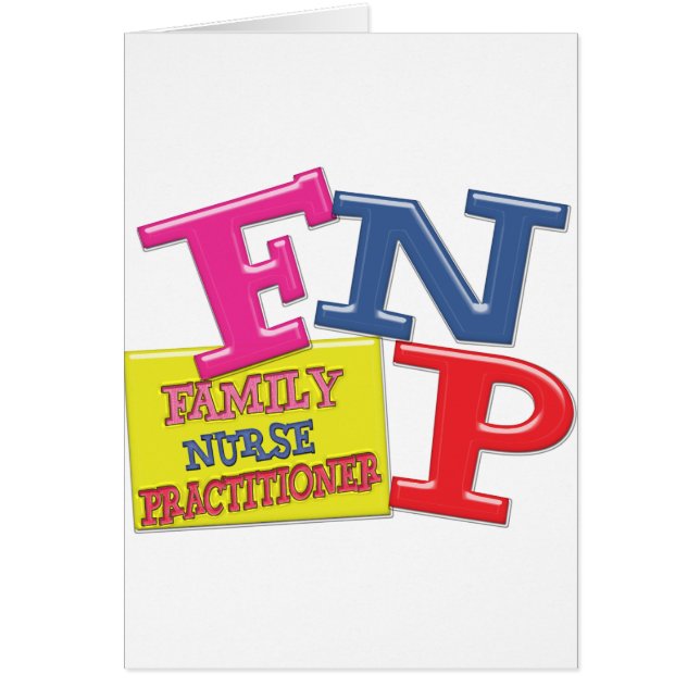 FNP WHIMSICAL ACRONYM FAMILY NURSE PRACTITIONER (Voorkant)