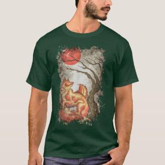 Fo Beauful Animal Tree Moon Natuur Lover 1356 T-shirt